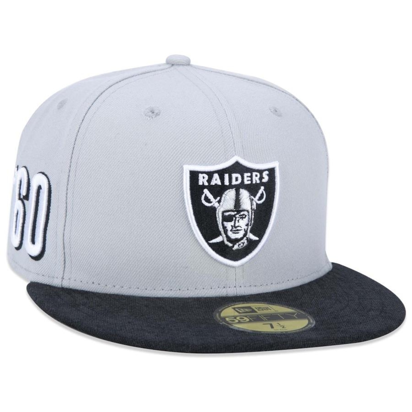 Boné Aba Reta New Era 59fifty NFL Las Vegas Raiders Core Fitted Fitted - Adulto - Foto 3