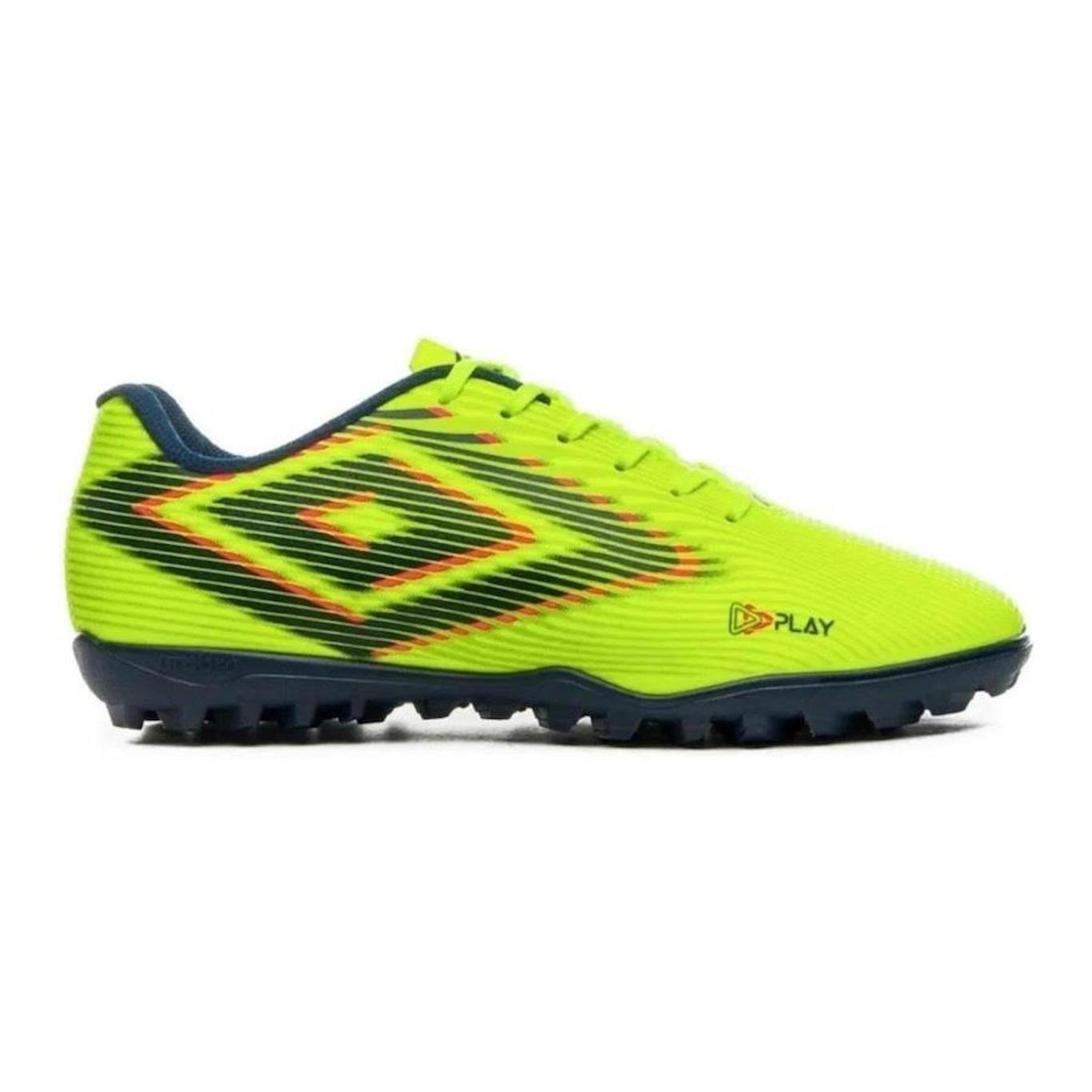 Chuteira Society Limão Umbro Play - Masculina - Foto 1