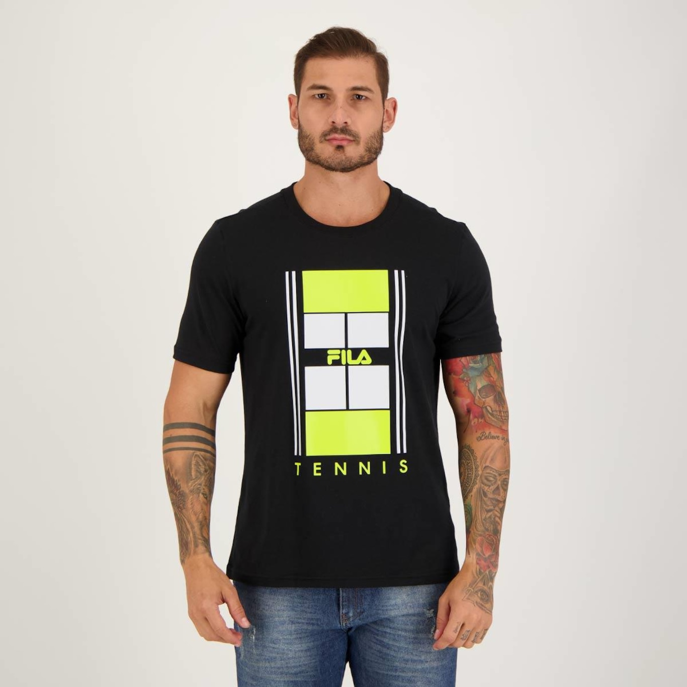 Camiseta Fila Tennis Graphics - Masculina - Foto 1