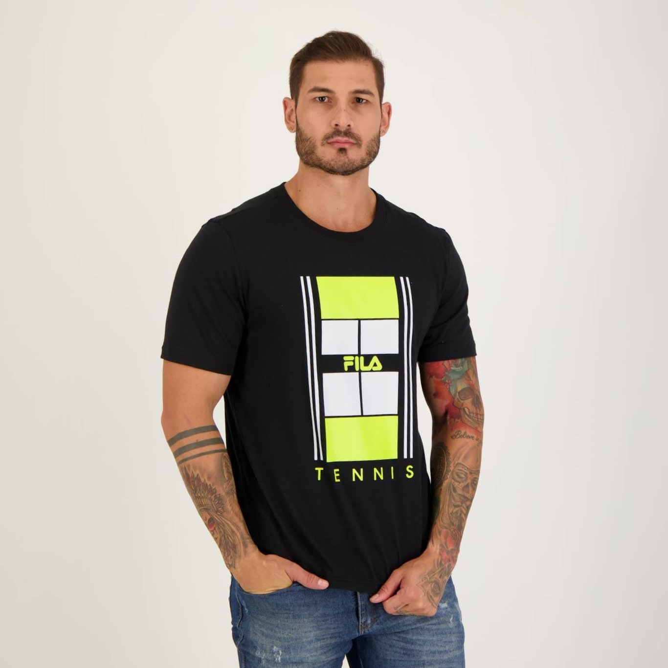 Camiseta Fila Tennis Graphics - Masculina - Foto 5