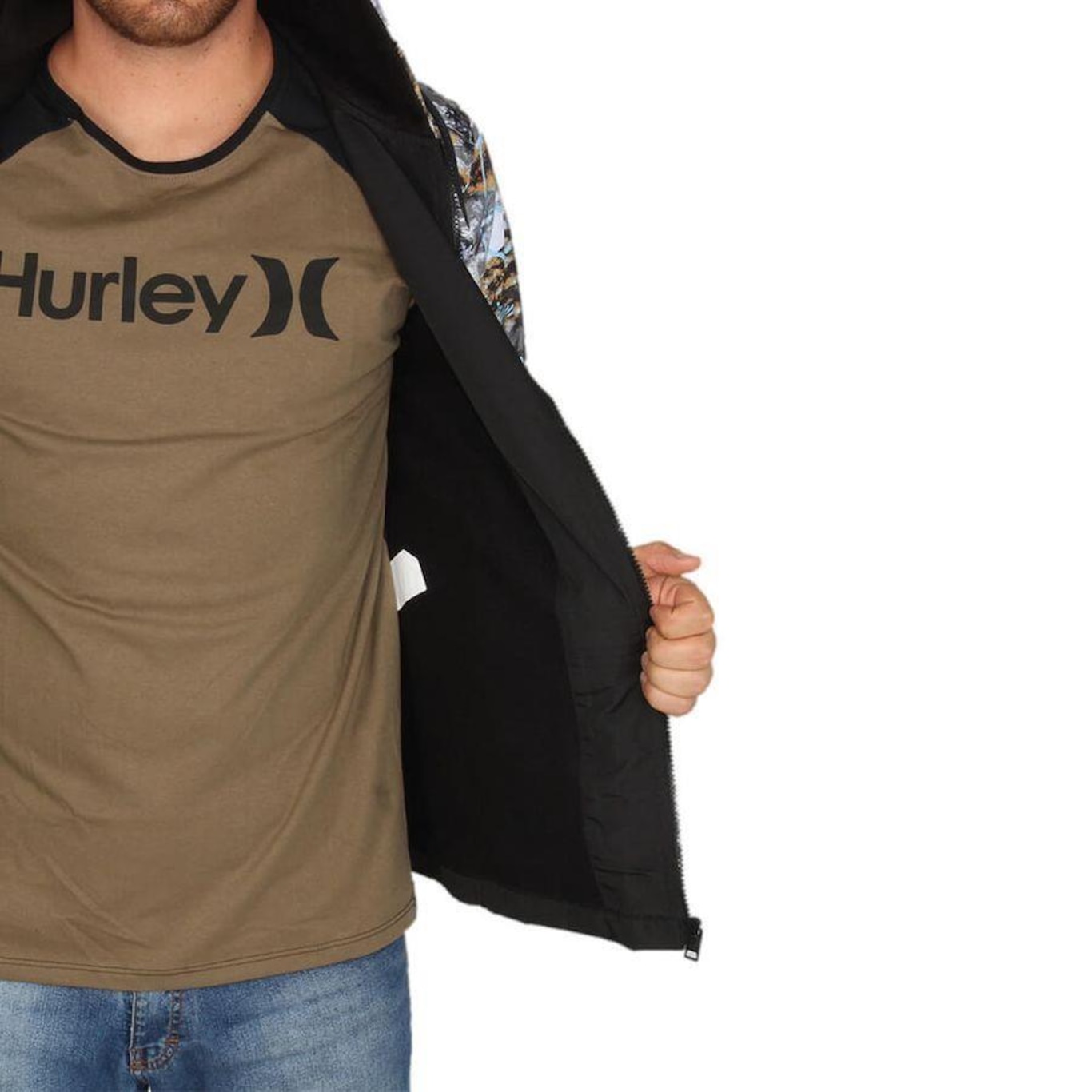 Jaqueta com Capuz Hurley Outrigger - Masculina - Foto 4