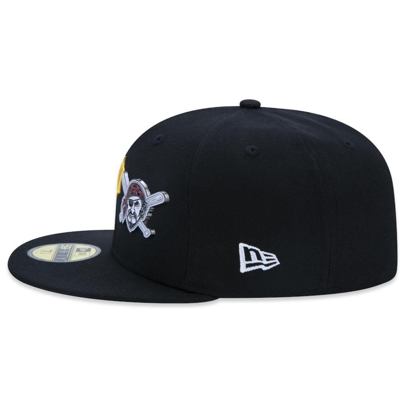 Boné Aba Reta New Era 59fifty MLB Pittsburgh Pirates Core Fitted Fitted - Adulto - Foto 4