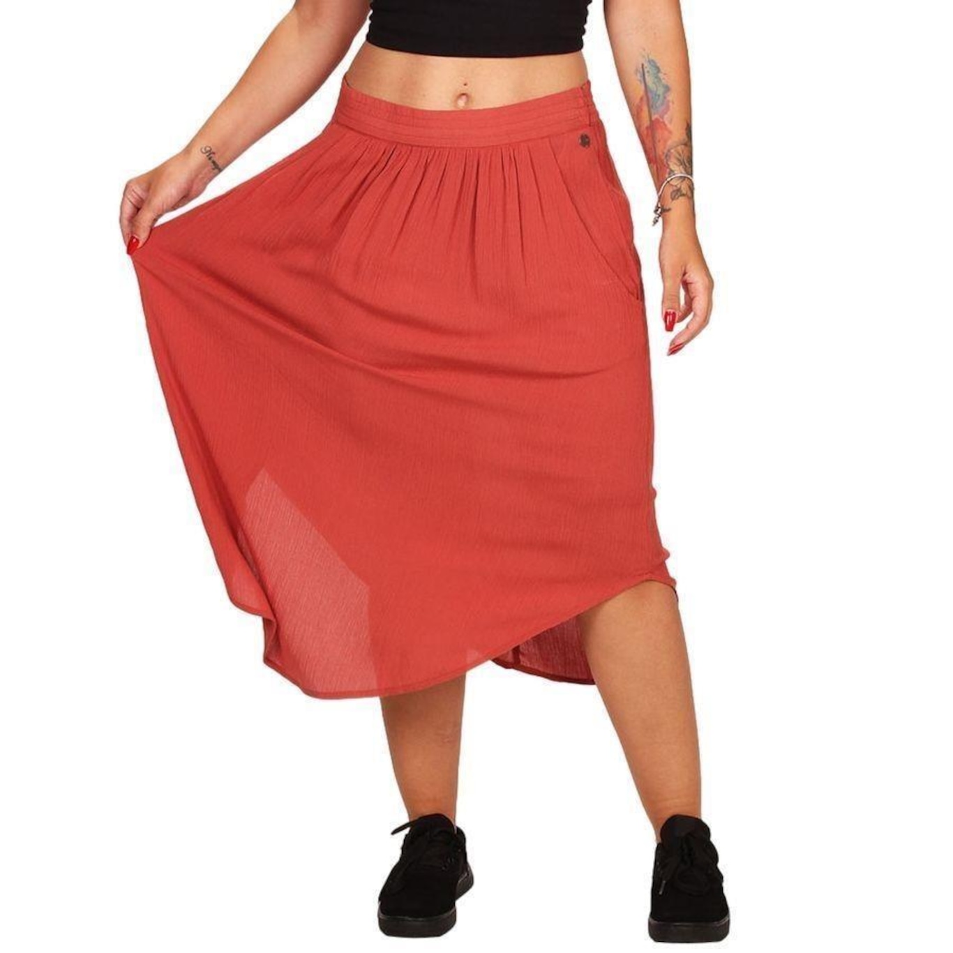 Saia Rip Curl Kelly Mid Skirt - Feminina - Foto 1