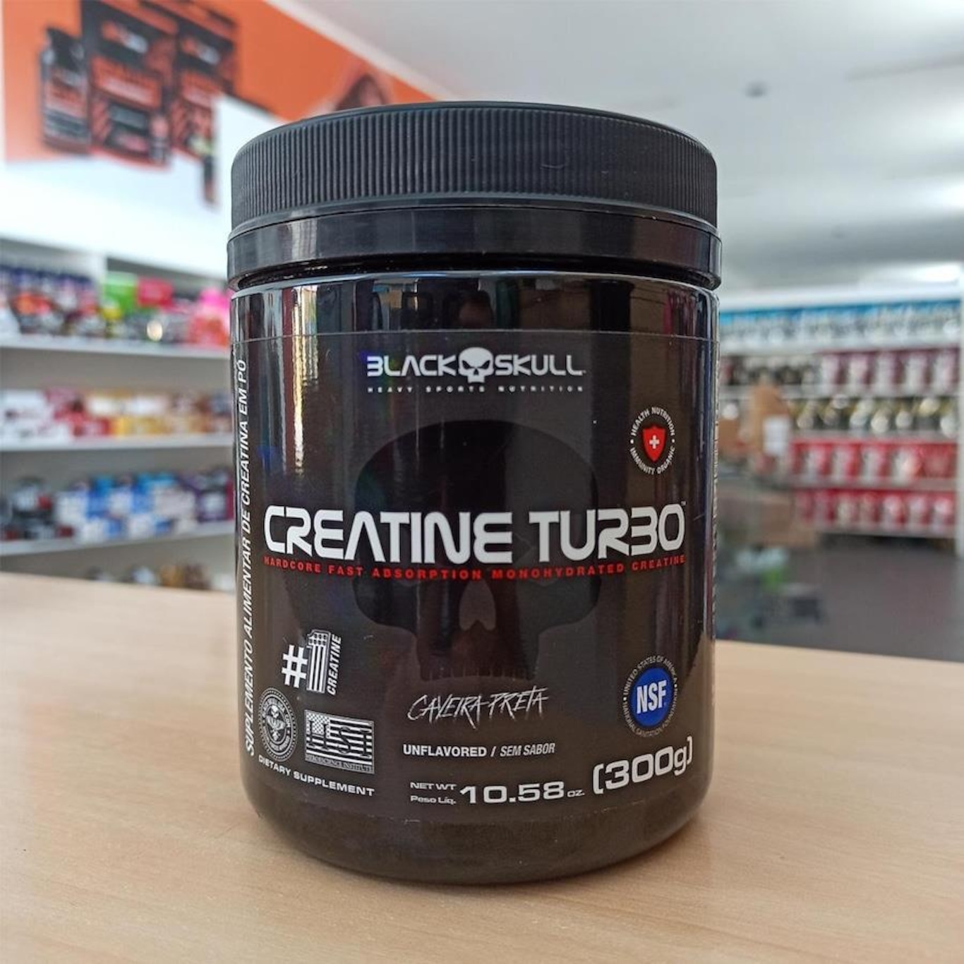 Creatina Monohidratada Black Skull Turbo - 300g - Foto 4