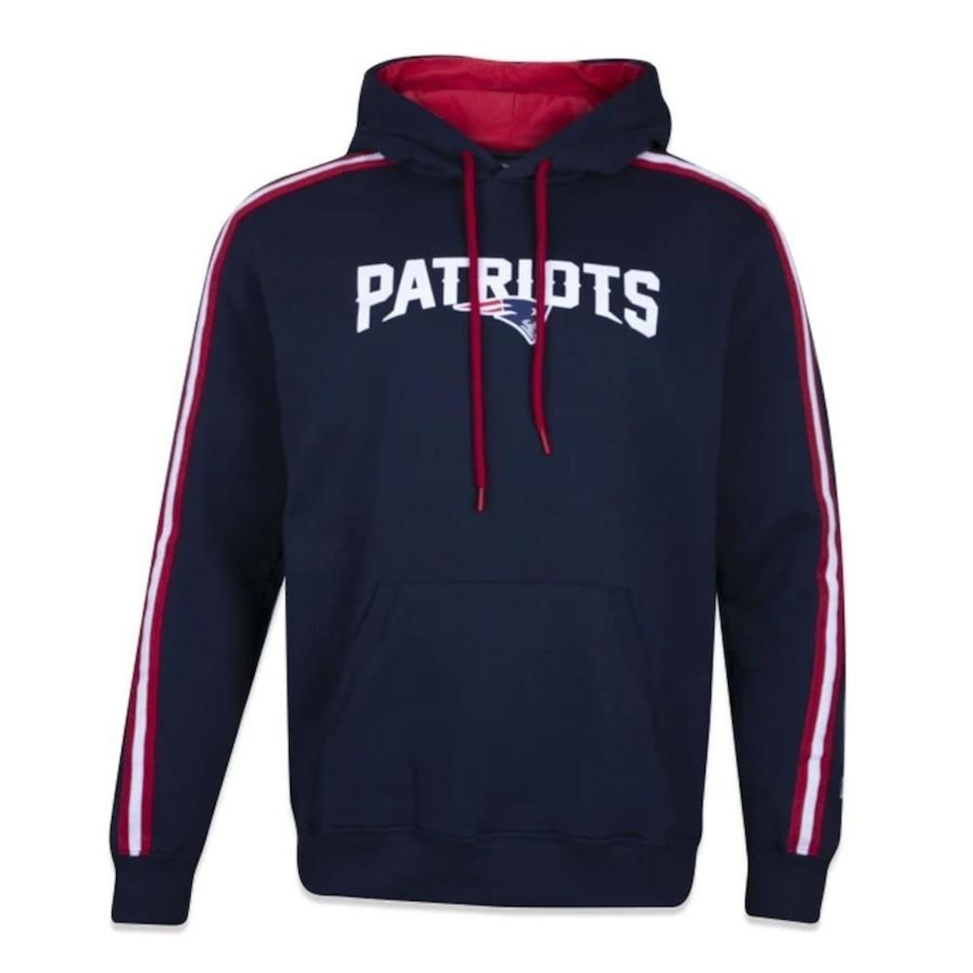 Blusão de Moletom com Capuz New Era NFL New England Patriots World Canguru - Masculino - Foto 1