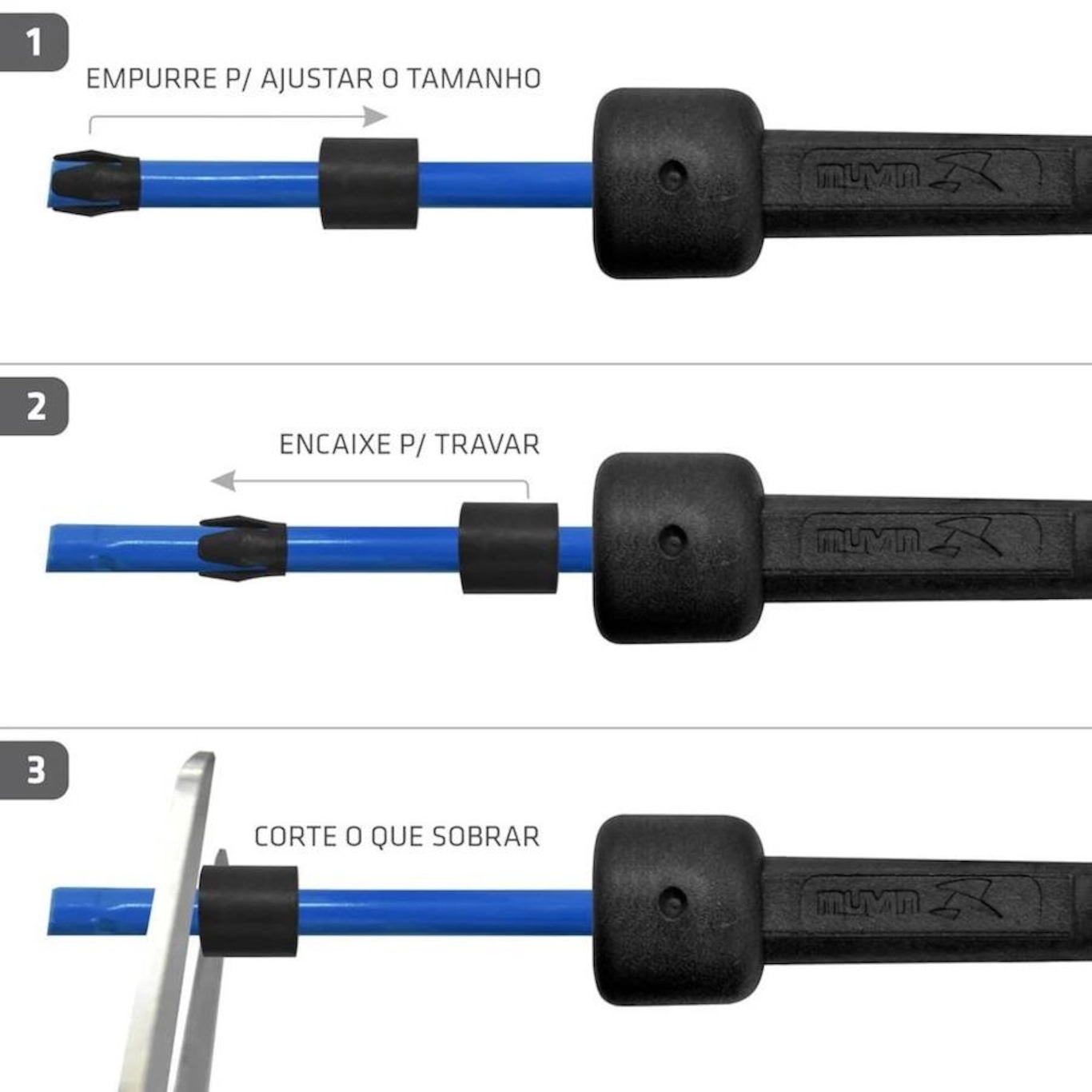 Corda de Pular Muvin Ajustável - 3,15 metros - Foto 3
