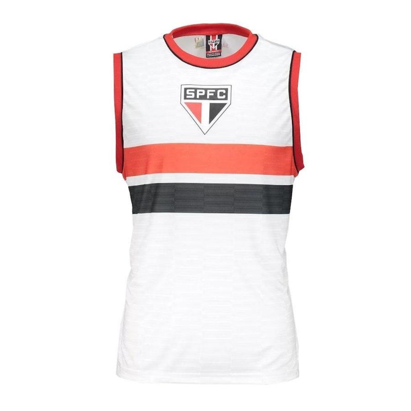 Camiseta Regata do São Paulo Extended Braziline - Masculina - Foto 1