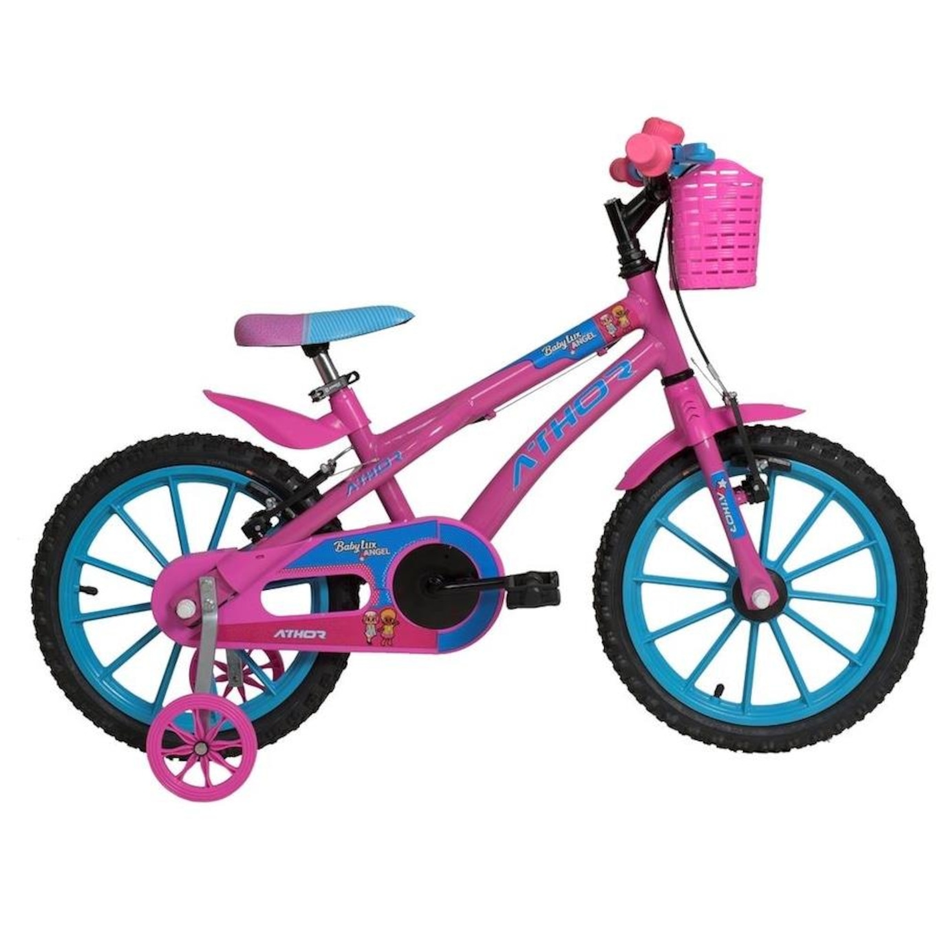 Bicicleta Aro 16 Athor Baby Lux Angel - Freio V-Brake - Marcha Única - Infantil - Foto 1