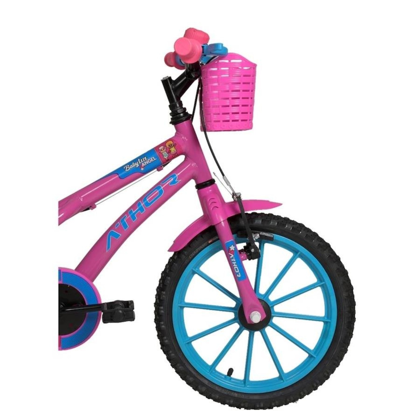 Bicicleta Aro 16 Athor Baby Lux Angel - Freio V-Brake - Marcha Única - Infantil - Foto 2