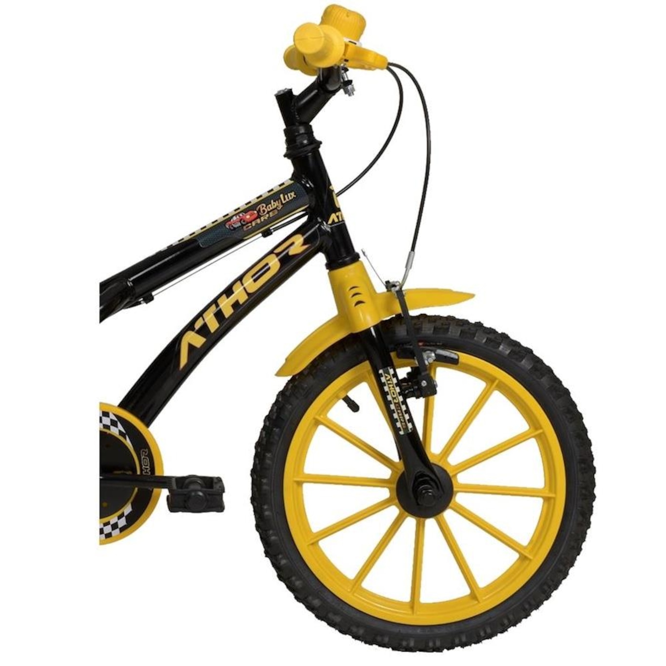 Bicicleta Aro 16 Athor Baby Lux Cars - Freio V-Brake - Marcha Única - Infantil - Foto 3