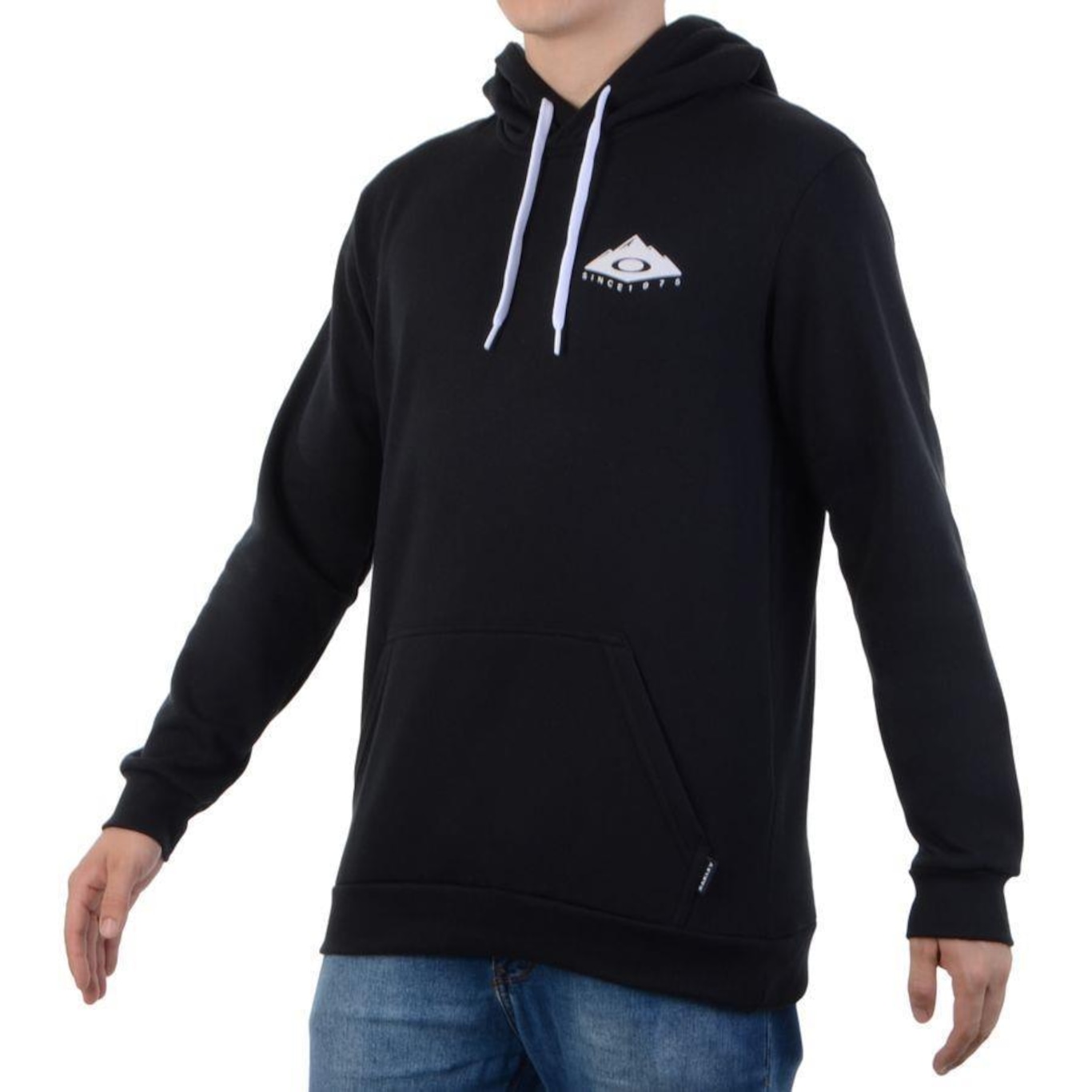 Blusão de Moletom com Capuz Oakley Mod Graphic Hoodie Blackout - Oakley - Foto 3