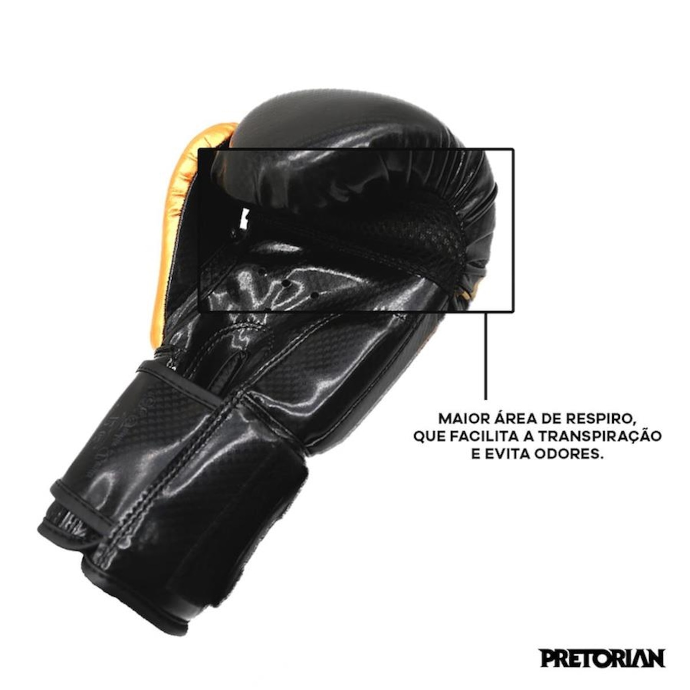 Luvas de Boxe Pretorian Black Line - 12 OZ - Adulto - Foto 4