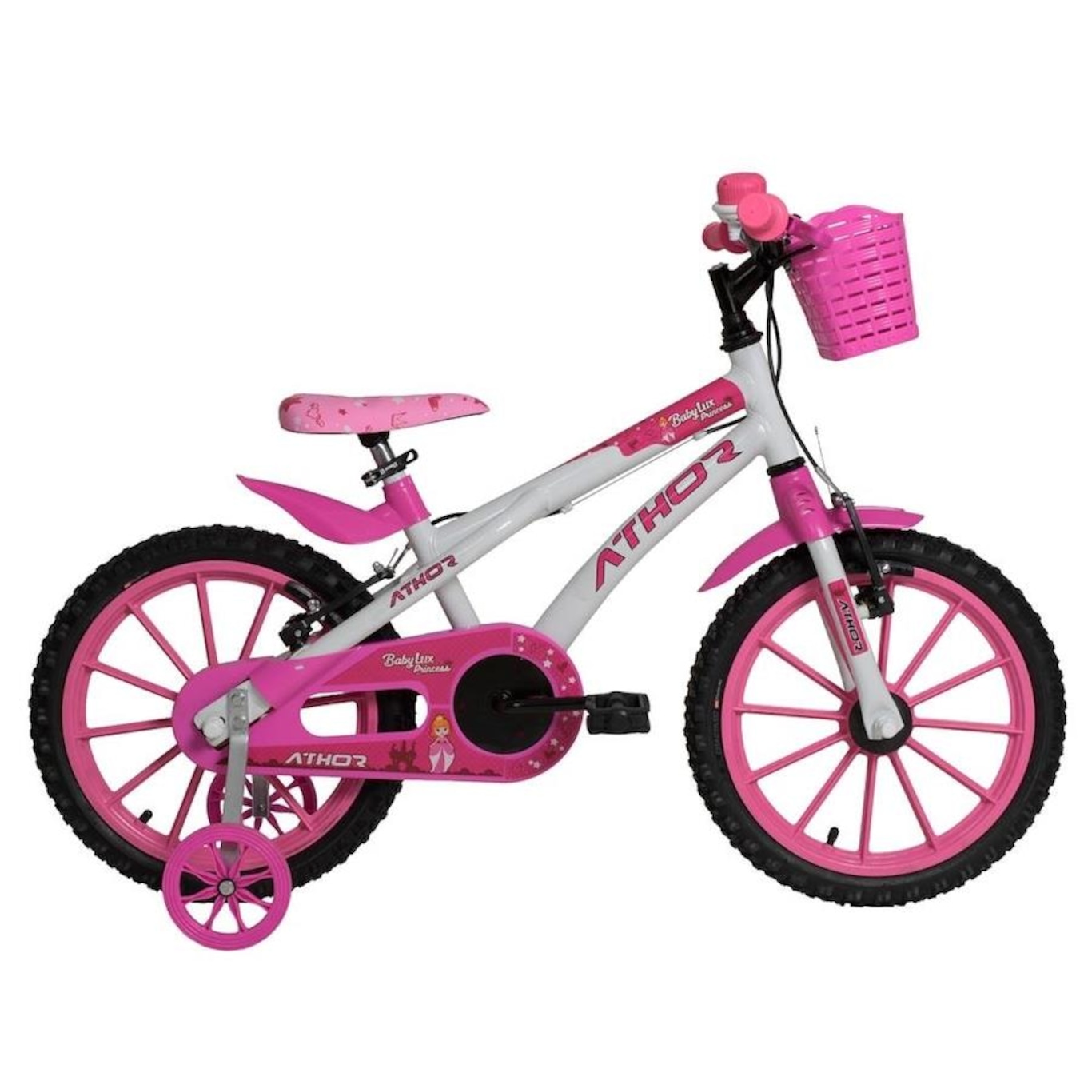 Bicicleta Aro 16 Athor Baby Lux Princess - Freio V-Brake - Marcha Única - Infantil - Foto 1