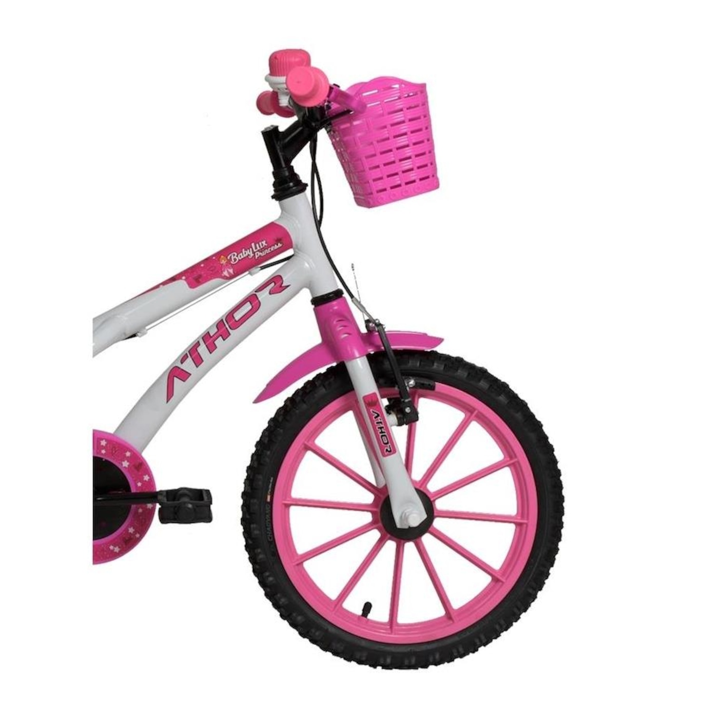 Bicicleta Aro 16 Athor Baby Lux Princess - Freio V-Brake - Marcha Única - Infantil - Foto 2