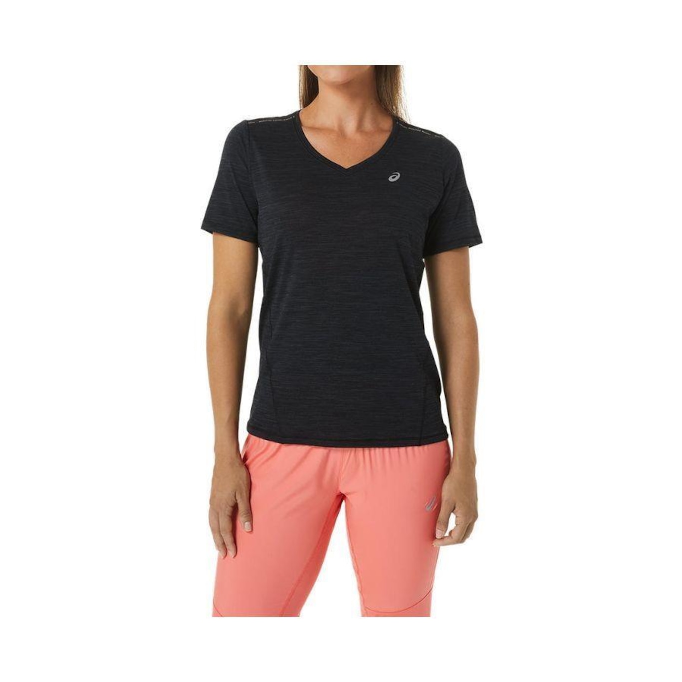 Camiseta Asics Race V-Neck - Feminina - Foto 1