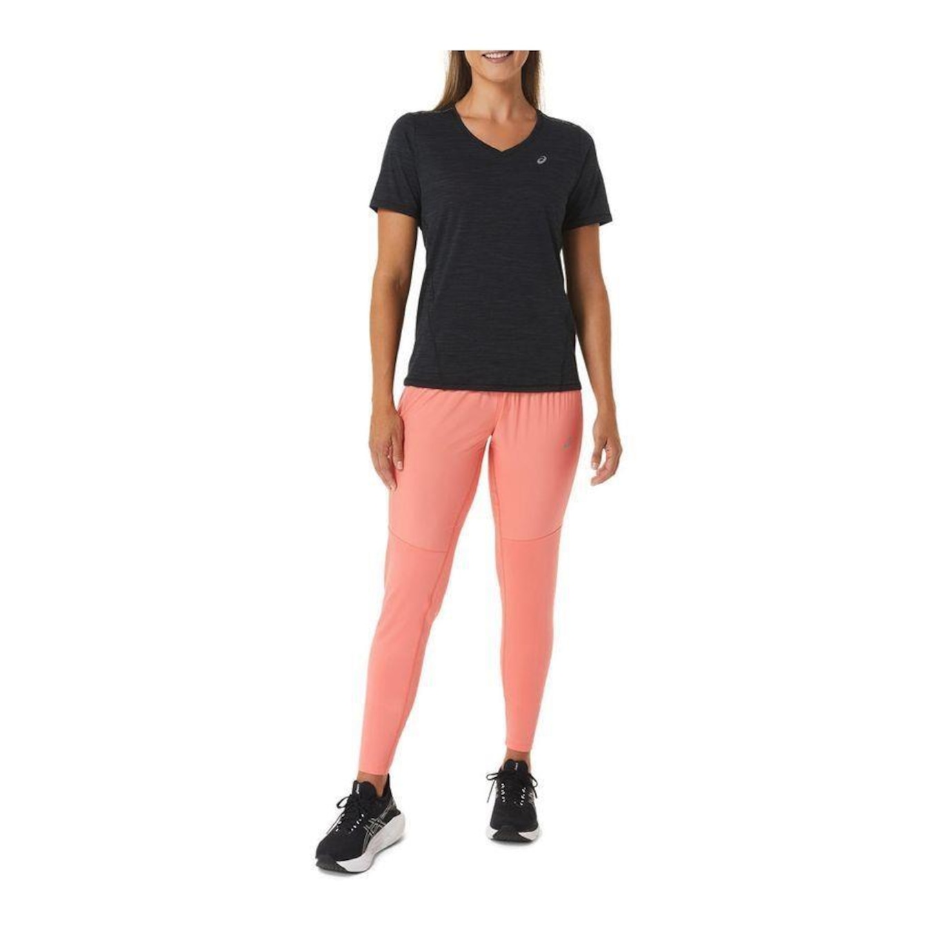 Camiseta Asics Race V-Neck - Feminina - Foto 5