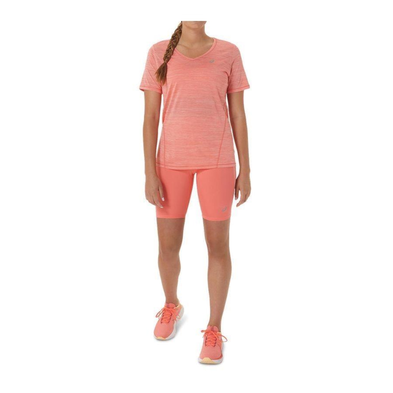 Camiseta Asics Race V-Neck - Feminina - Foto 5