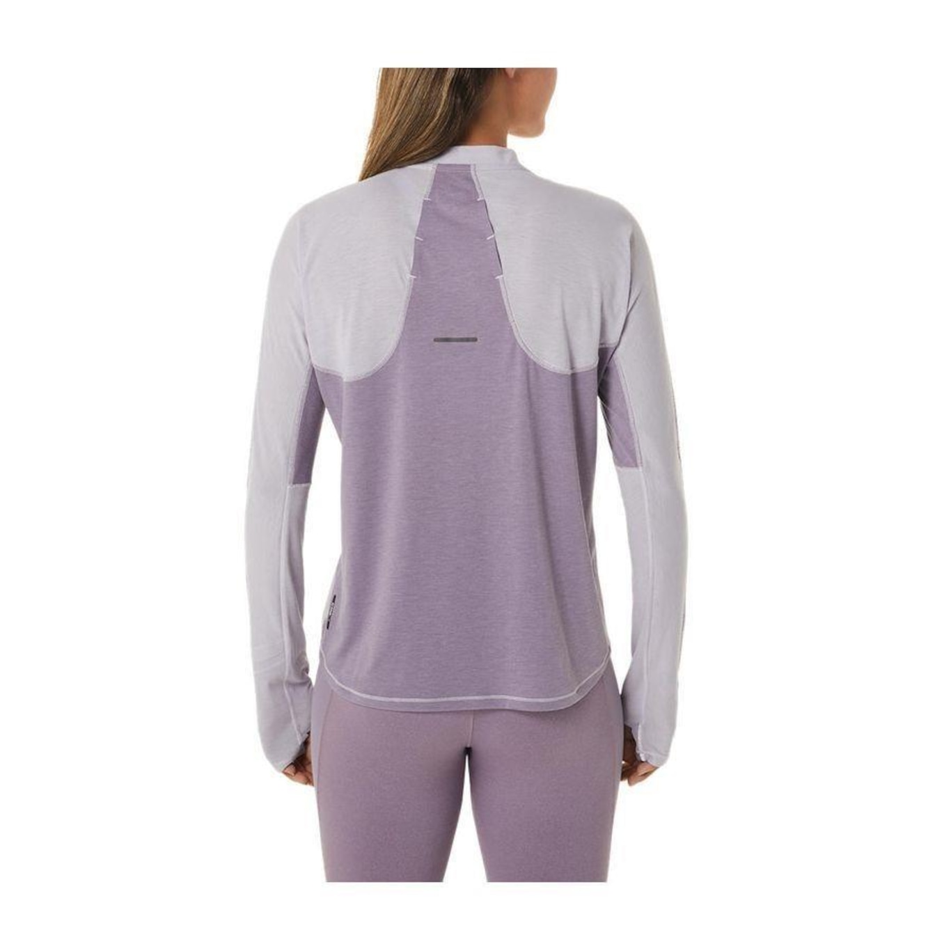 Camiseta Asics Manga Longa Metarun 1/2 Zip - Feminina - Foto 2