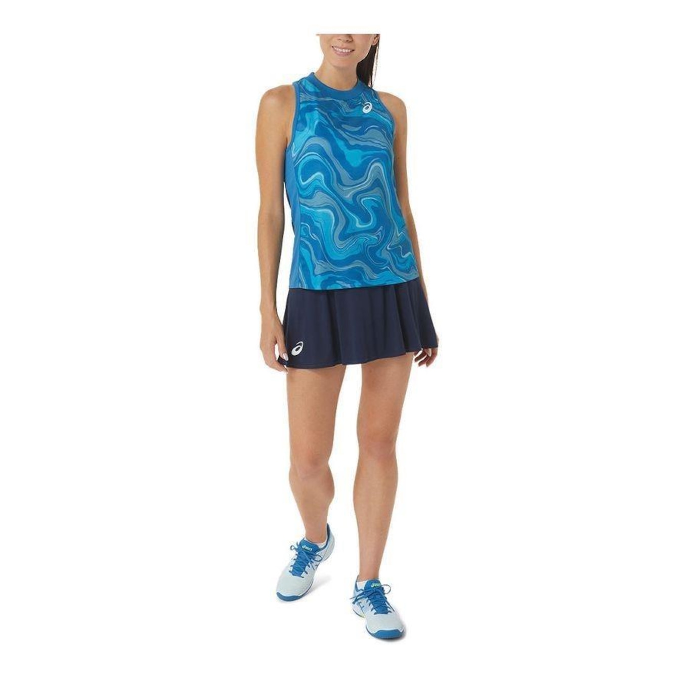 Camiseta Regata Asics Match Graphic - Feminina - Foto 3