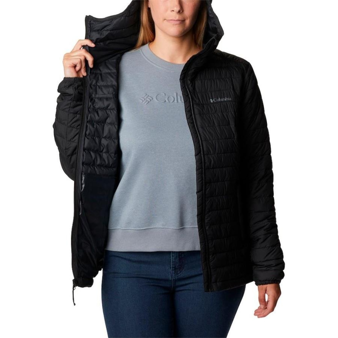 Jaqueta com Capuz Columbia Silver Falls Hood - Feminino - Foto 4