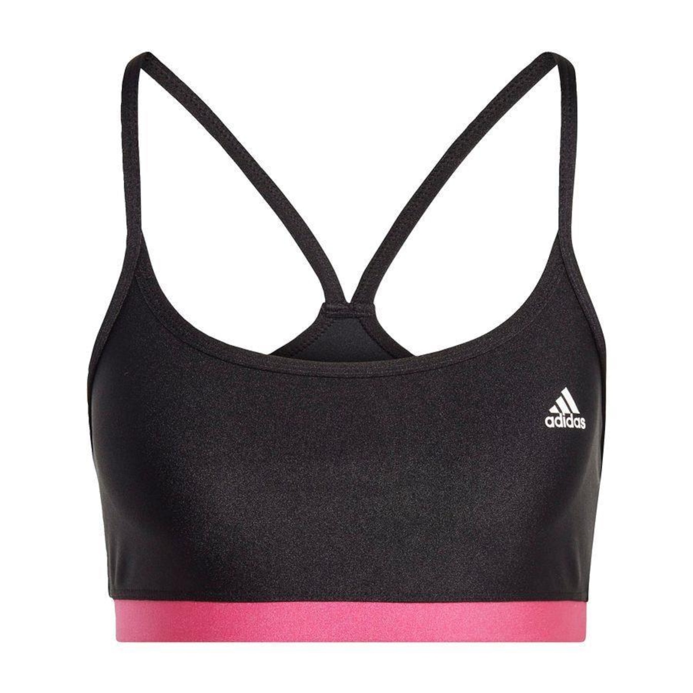 Top Fitness adidas Suporte Leve adidas Aeroreact - Feminino - Foto 1