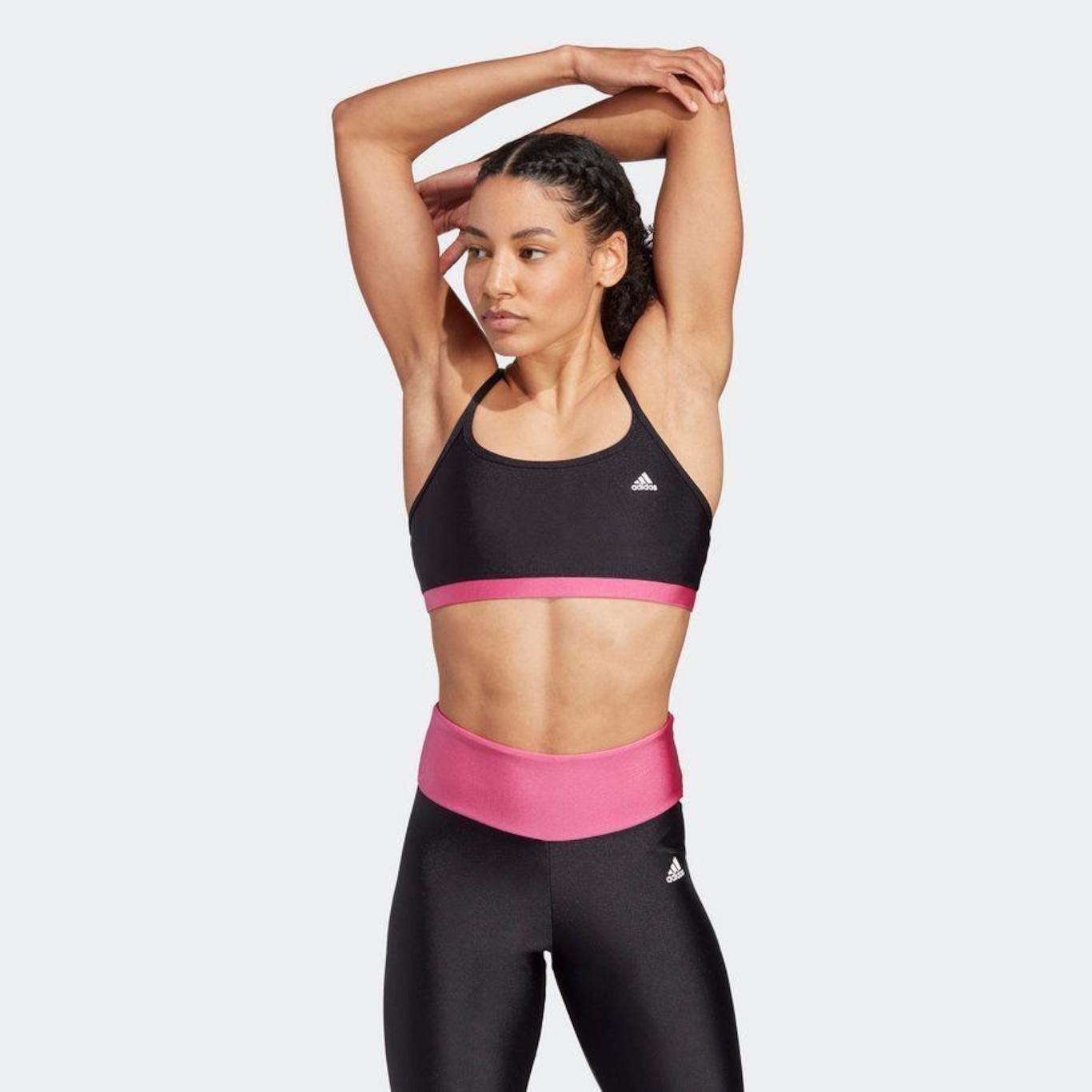 Top Fitness adidas Suporte Leve adidas Aeroreact - Feminino - Foto 3