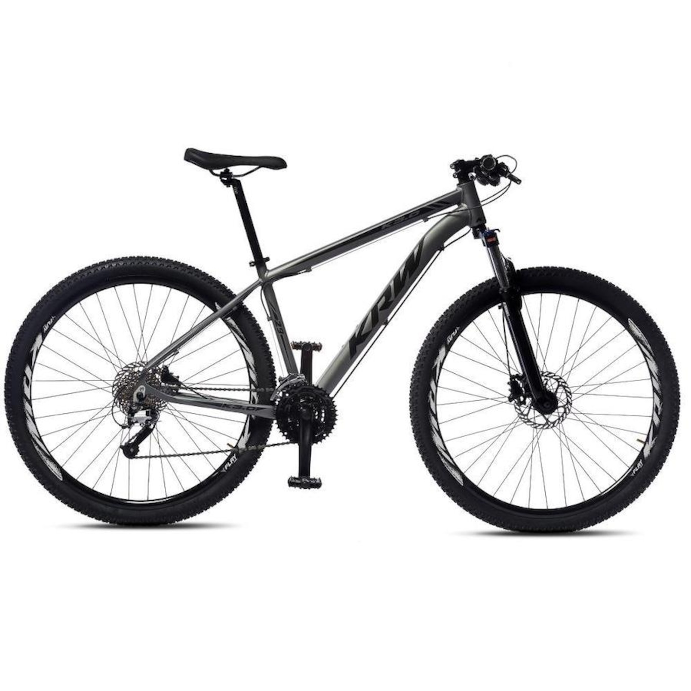 Bicicleta Aro 29 KRW S30 Alumínio - Freio Hidráulico com Trava - Câmbio Shimano Acera - 27 Velocidades - Unissex - Foto 2