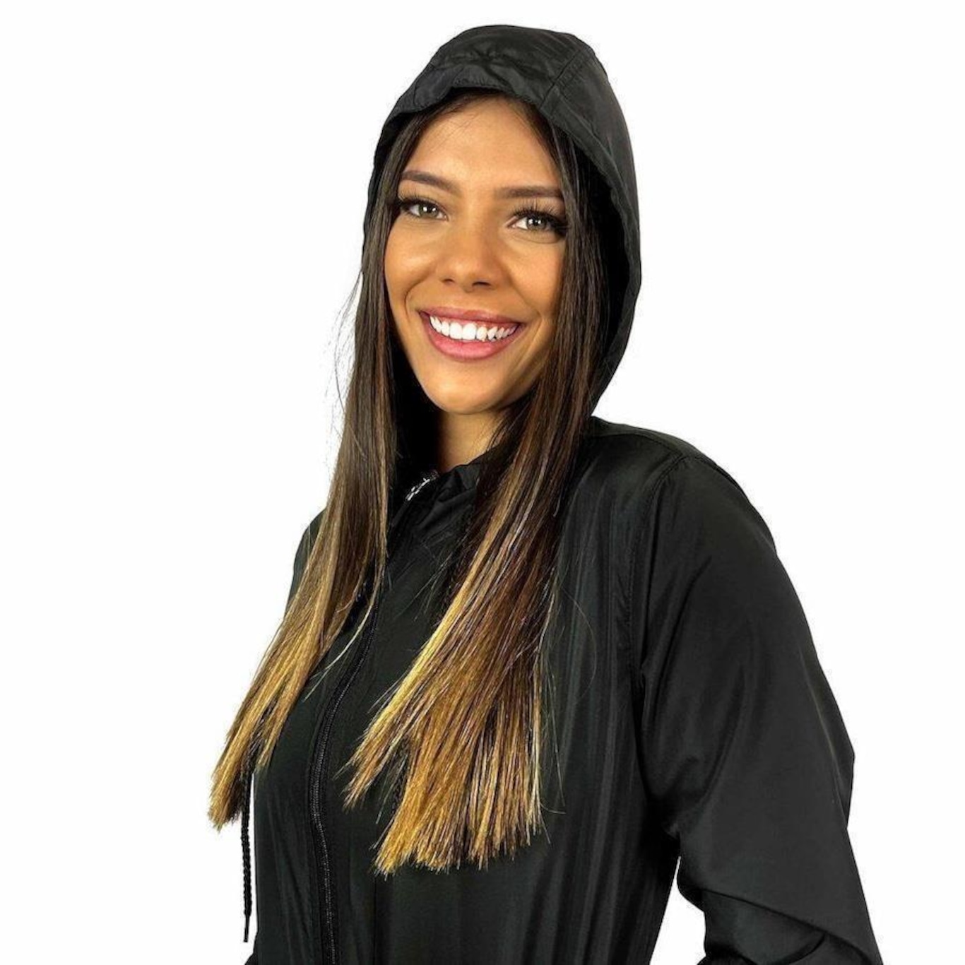 Jaqueta Parka Corta Vento com Capuz WSS Shape - Feminina - Foto 2