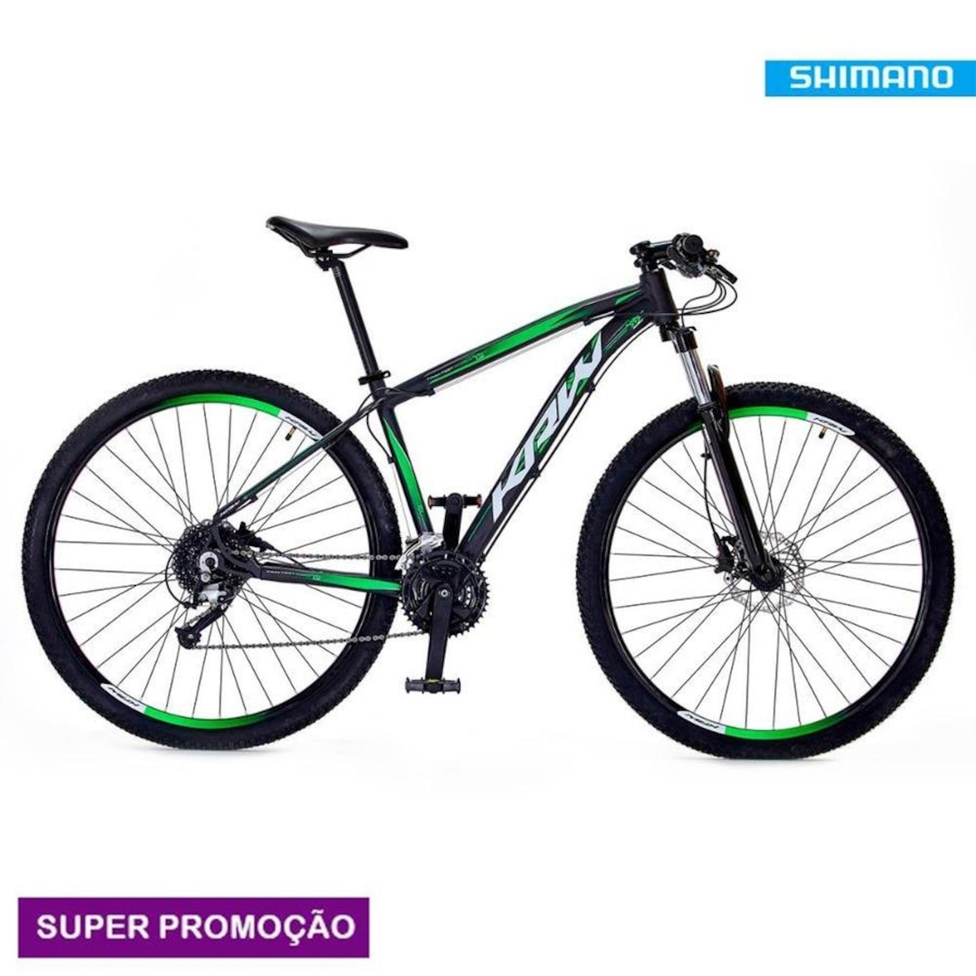 Bicicleta Aro 29 Krw Sx3 Traction Alumínio - Freio A Disco - Câmbio Shimano Tz - 24 Velocidades - Adulto - Foto 5