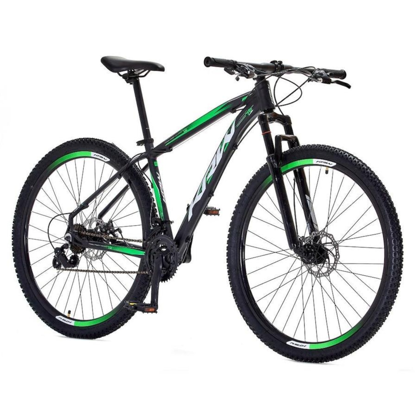 Bicicleta Aro 29 Krw Sx3 Traction Alumínio - Freio A Disco - Câmbio Shimano Tz - 24 Velocidades - Adulto - Foto 2