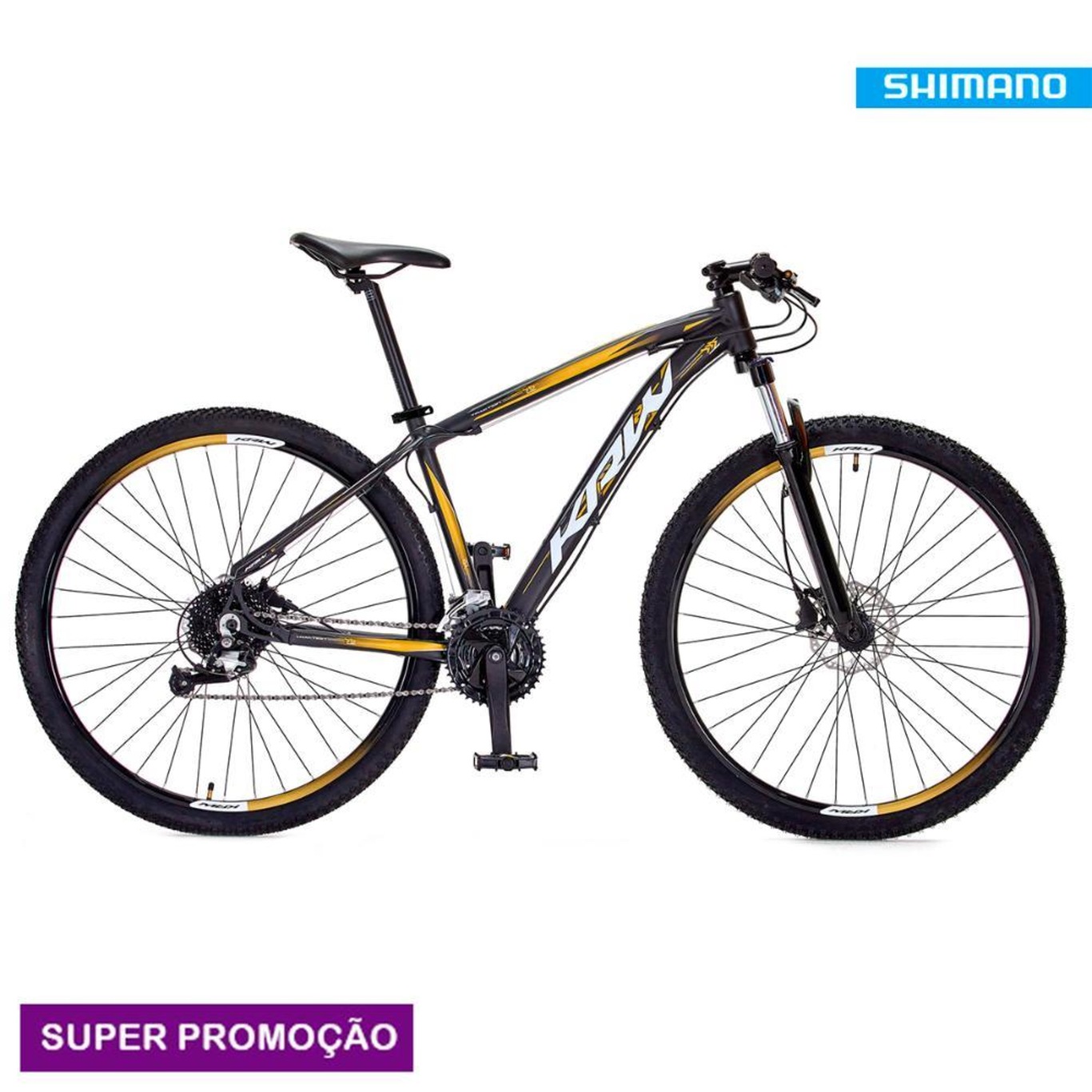 Bicicleta Aro 29 Krw Sx3 Traction Alumínio - Freio A Disco - Câmbio Shimano Tz - 24 Velocidades - Adulto - Foto 5