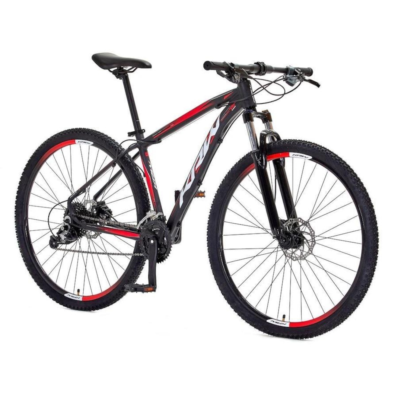 Bicicleta KRW SX15 Traction Alumínio - Aro 29 - Freio Hidráulico com Trava - Câmbio Shimano Acera - 27 Velocidades - Unissex - Foto 2