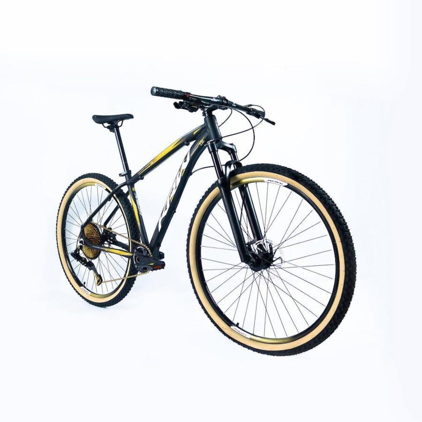 Bicicleta KRW SX60 Gold Alumínio - Aro 29 - Freio e Suspensão Hidráulica - Câmbio LTWOO - 12 Velocidades - Unissex - Foto 2