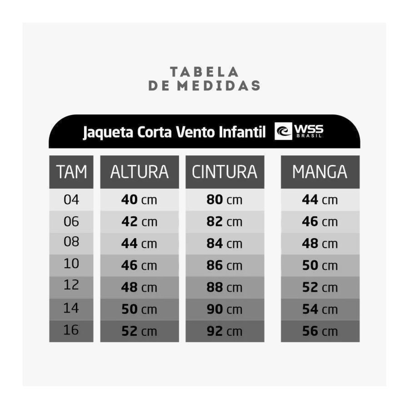 Jaqueta Corta Vento com Capuz WSS Light Grey Ink Web - Infantil - Foto 4