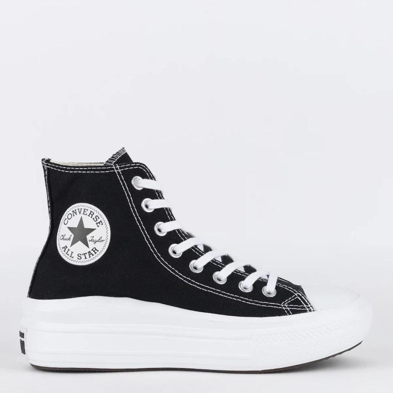 Tênis converse all stars chuck taylor platform hi preto feminino