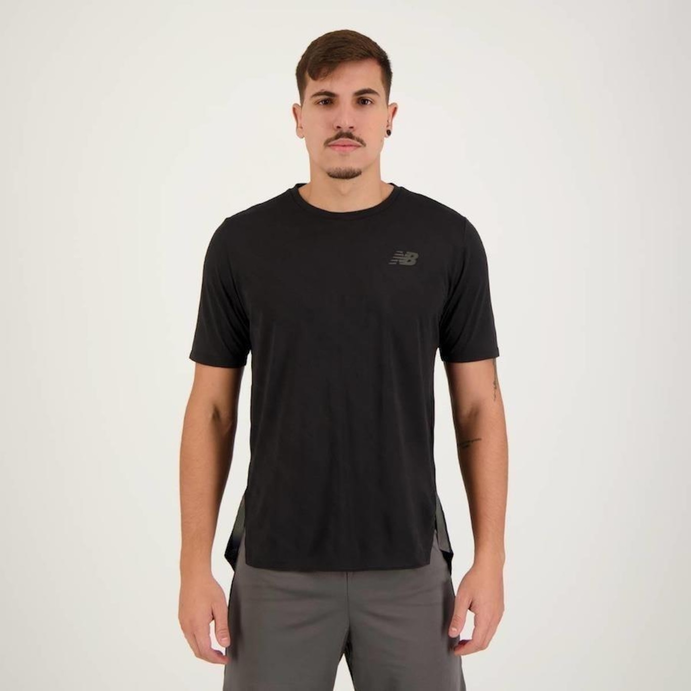 Camiseta New Balance Q Speed Jacquard - Masculina - Foto 3