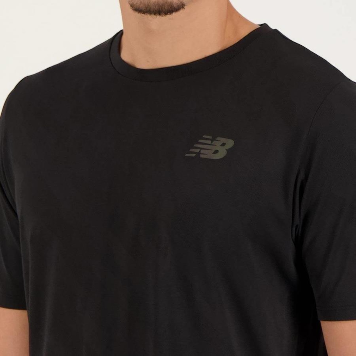 Camiseta New Balance Q Speed Jacquard - Masculina - Foto 4