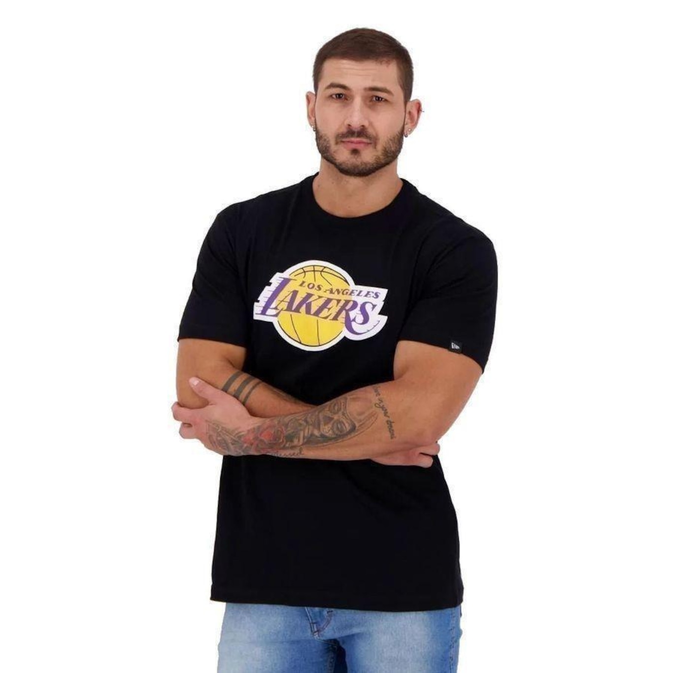 Camiseta Nba Los Angeles Lakers - Masculina - Foto 5