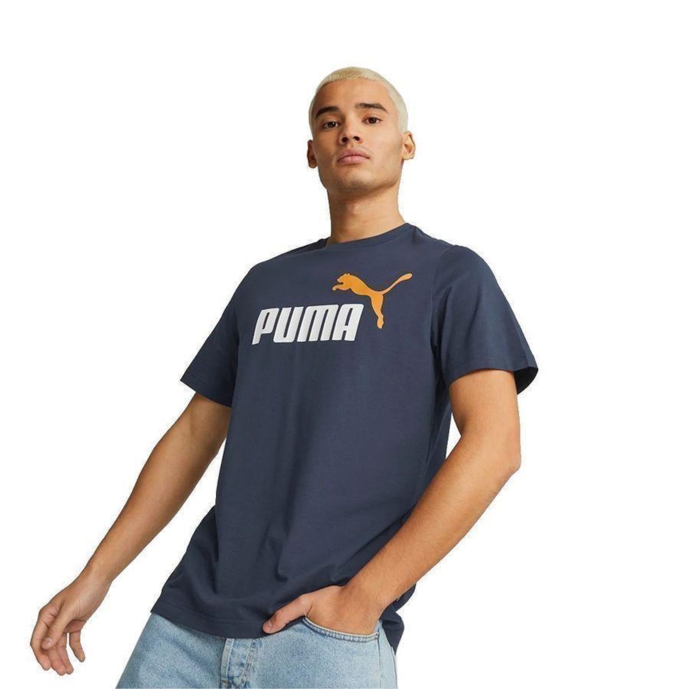 Camiseta Puma Ess+ 2 Logo - Masculina - Foto 3