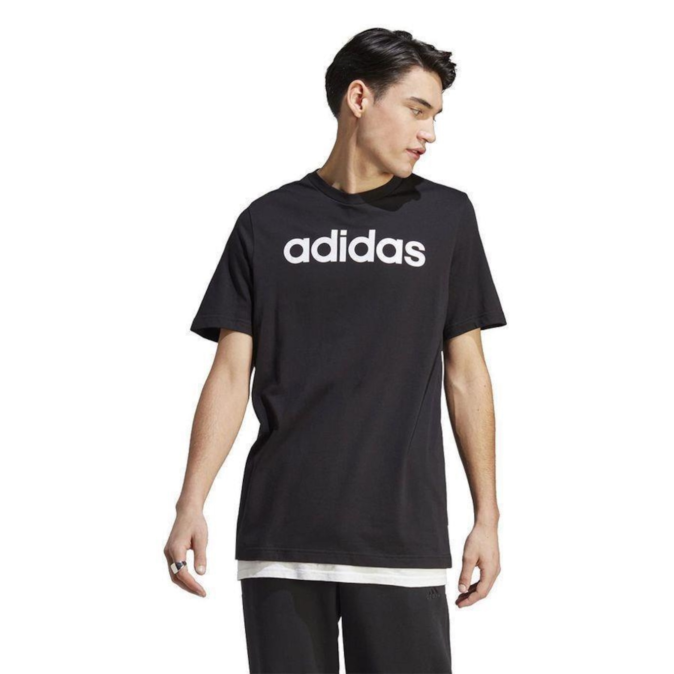 Camiseta adidas Logo Linear - Masculina - Foto 2