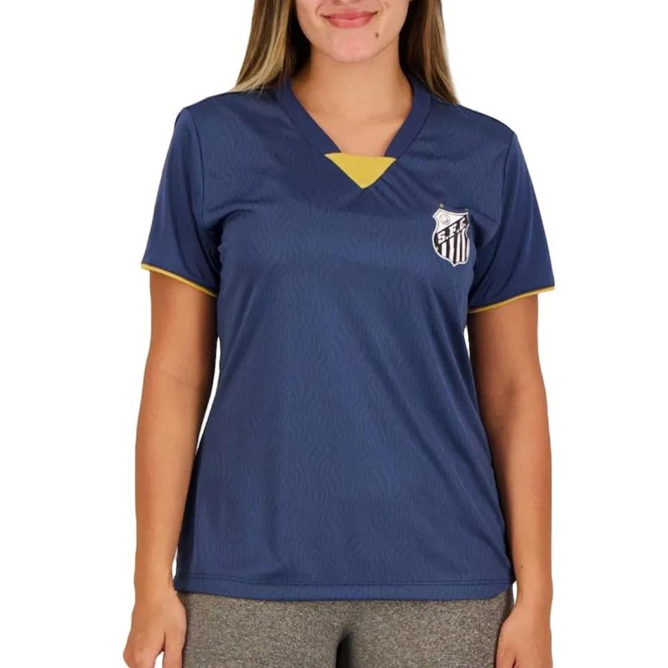 Camiseta do Santos Roleplay Braziline - Feminina - Foto 1