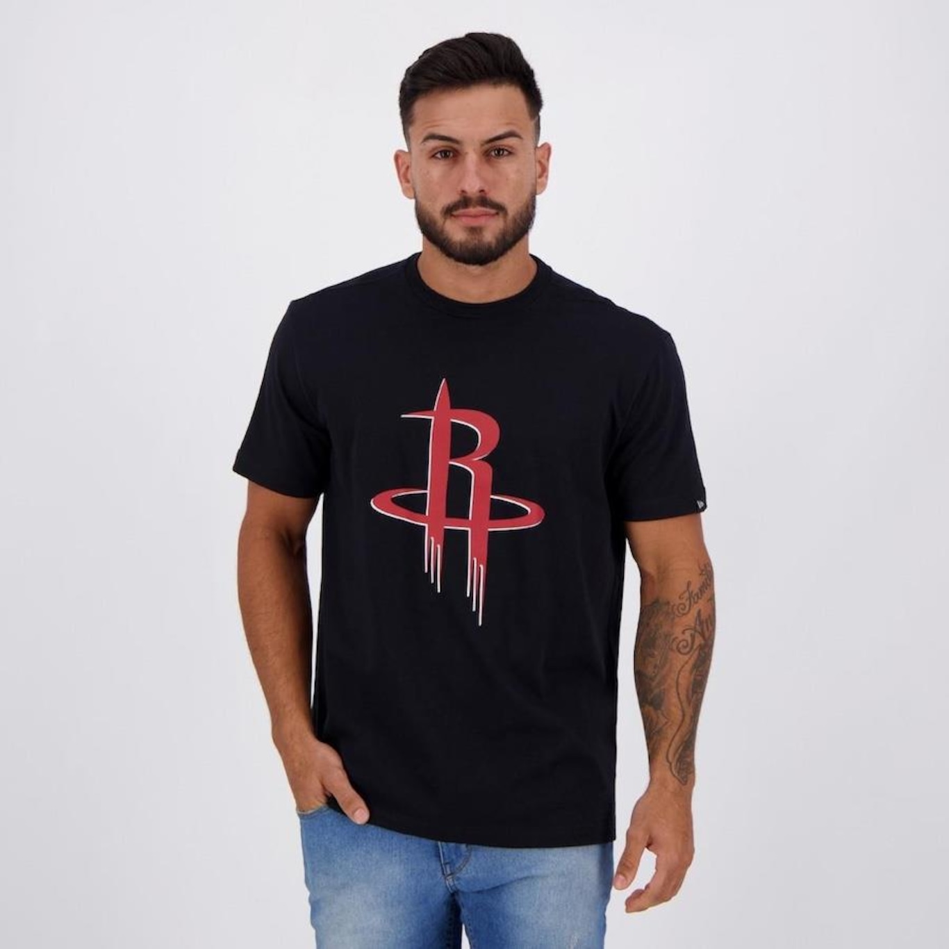 Camiseta New Era NBA Houston Rockets - Masculina - Foto 1