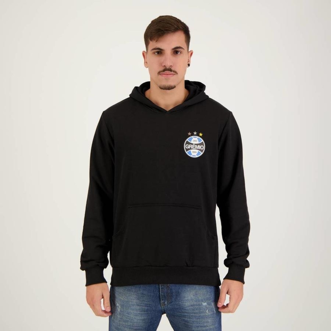 Blusão de Moletom com Capuz do Grêmio Futfanatics - Masculino - Foto 1