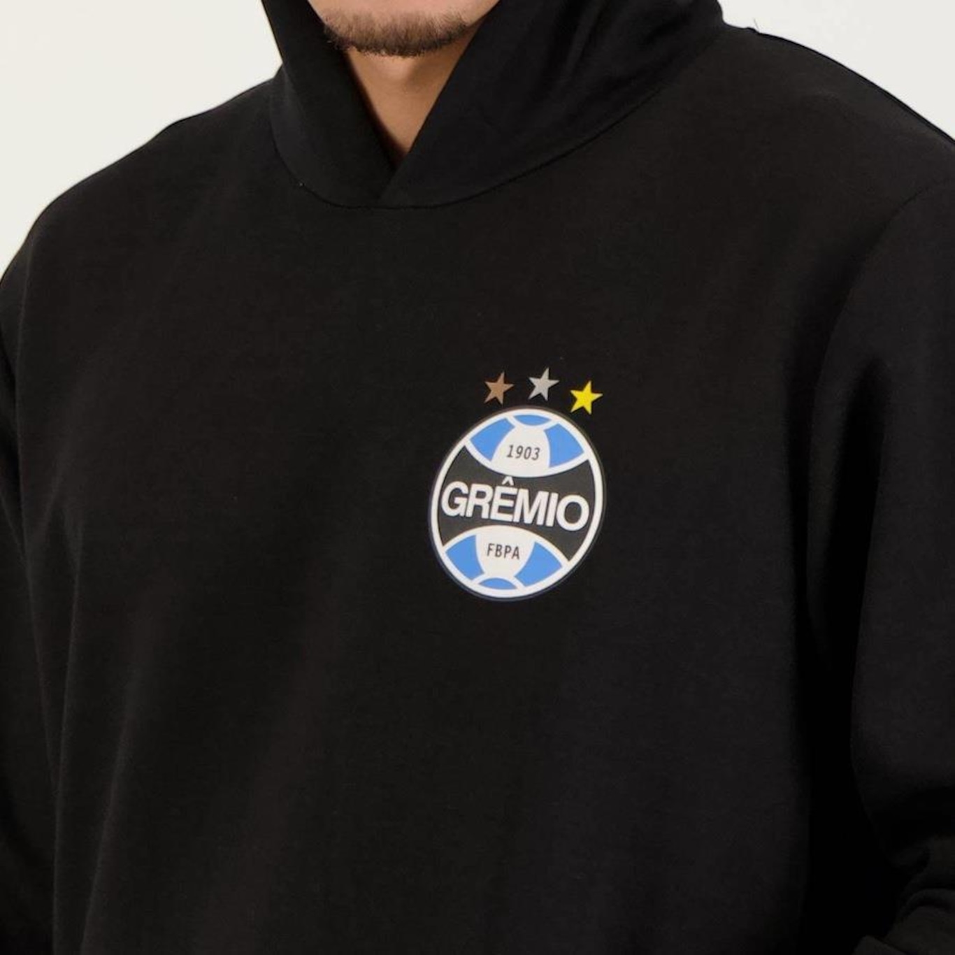 Blusão de Moletom com Capuz do Grêmio Futfanatics - Masculino - Foto 4