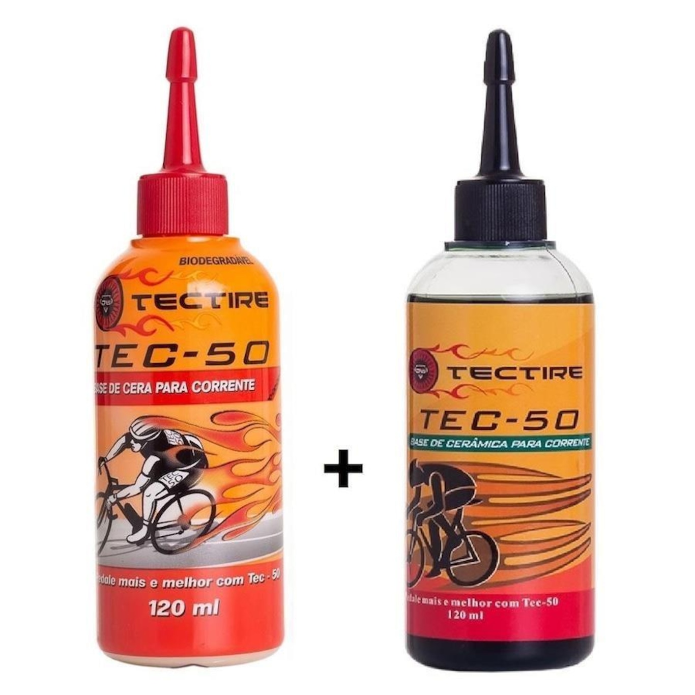 Kit 2x Óleo Lubrificante Bike Cera Tectire + 1x Cerâmica Tectire - 120ml - Foto 1