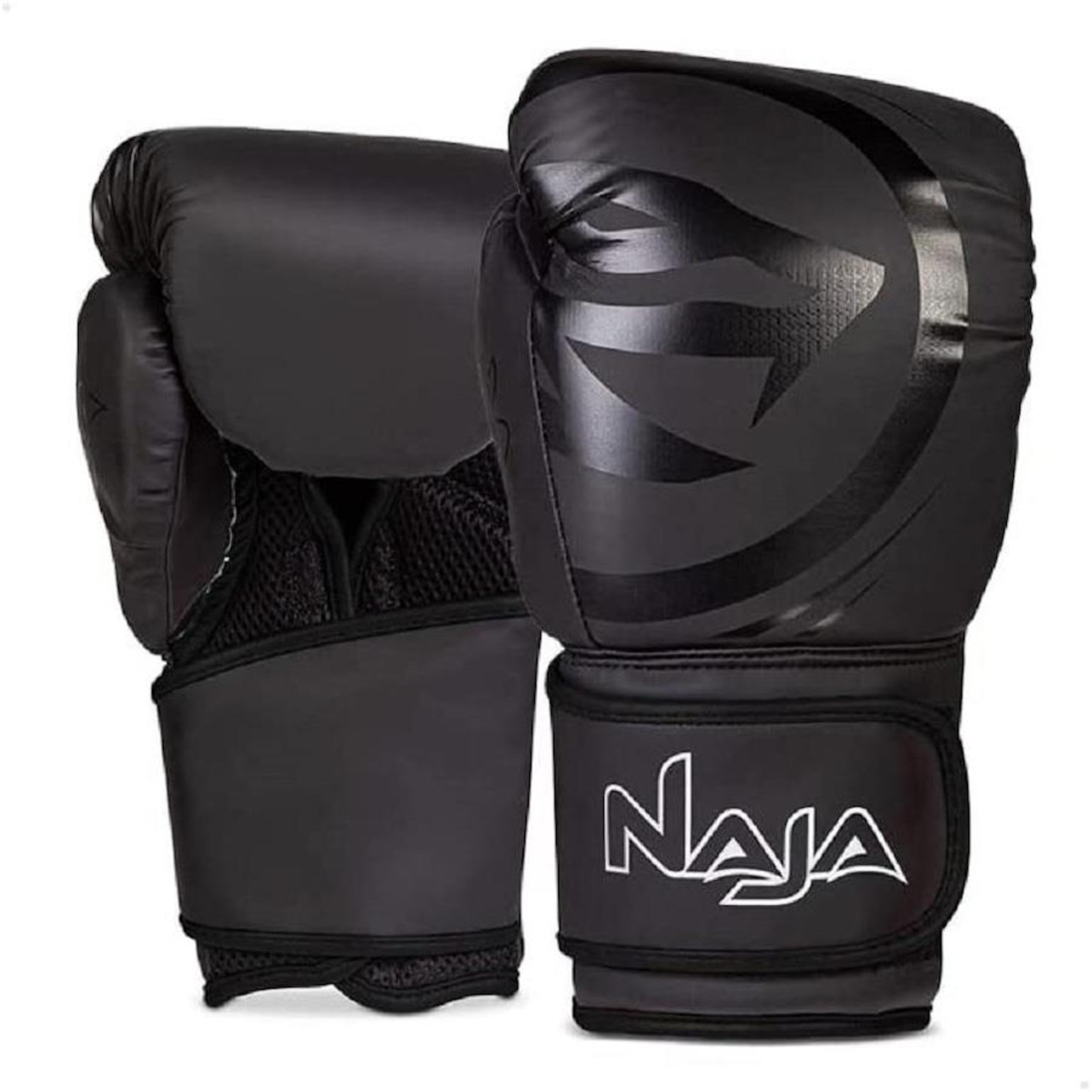 Kit de Boxe Naja: Bandagem + Protetor Bucal + Luvas de Boxe Black - 10 OZ - Adulto - Foto 3