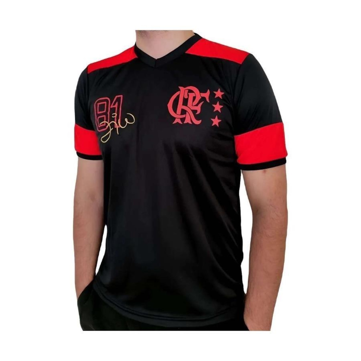 Camiseta do Flamengo Zico Retrô - Masculina - Foto 3