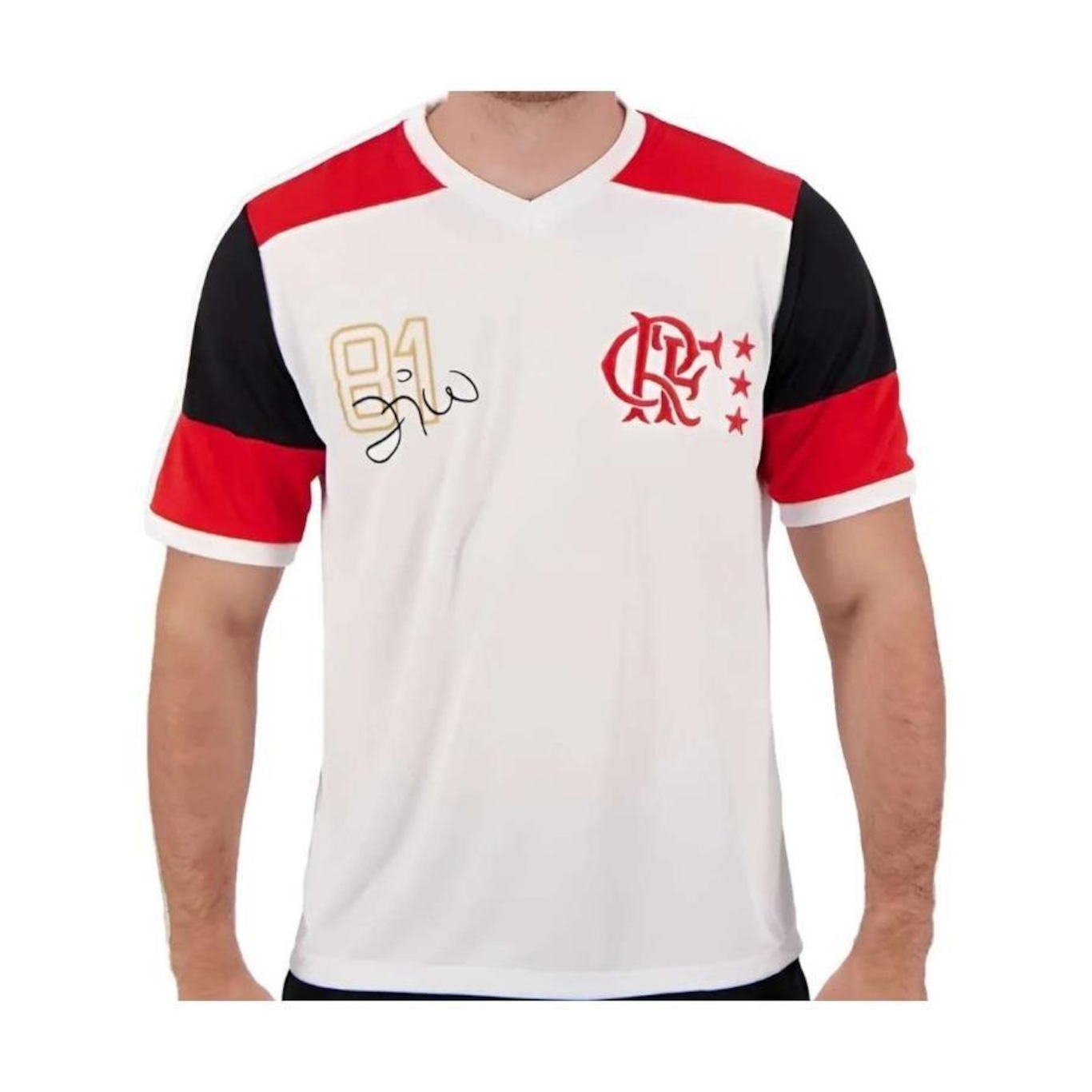 Camiseta do Flamengo Zico Retrô - Masculina - Foto 1