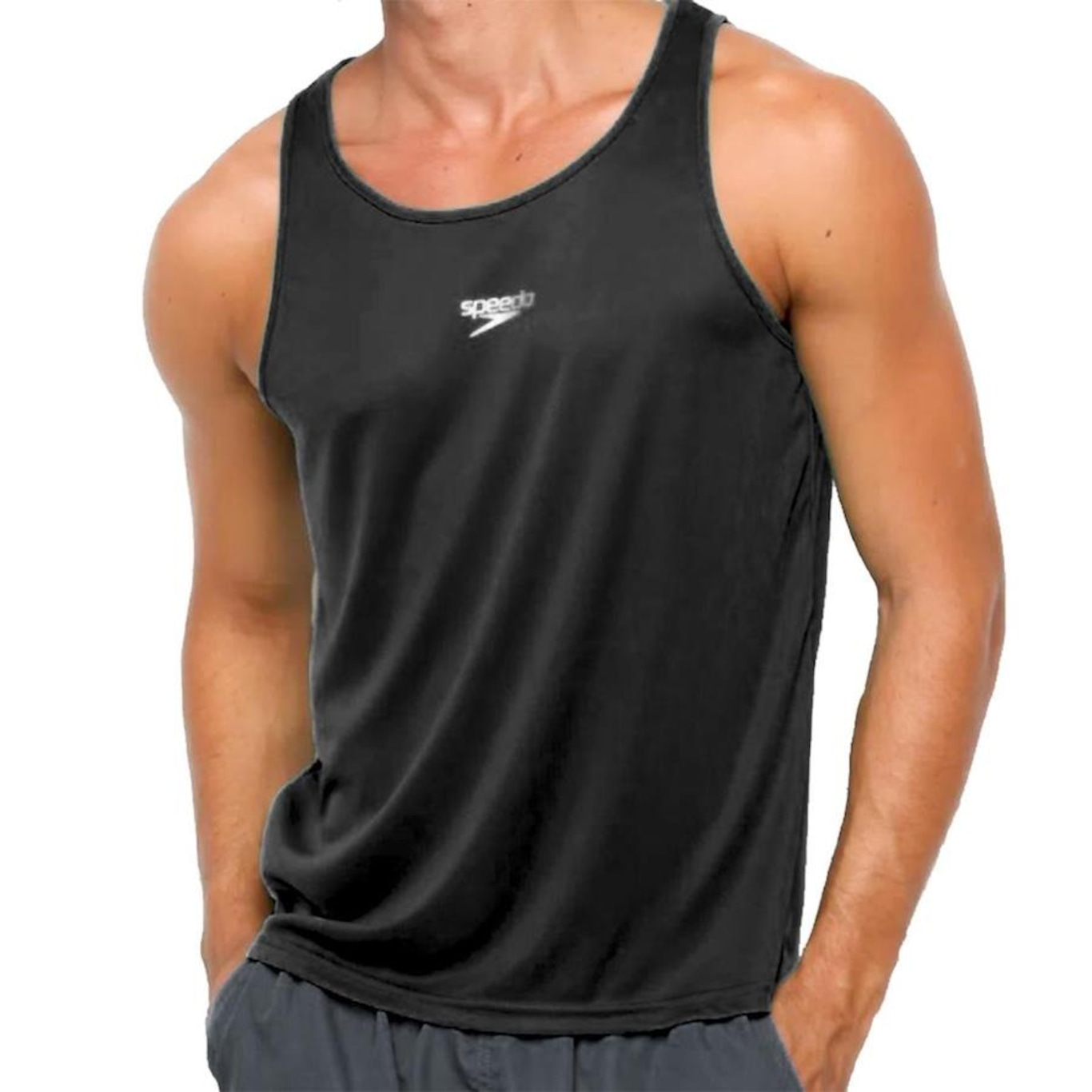 Camiseta Regata Speedo Cavada Interlock - Masculina - Foto 3