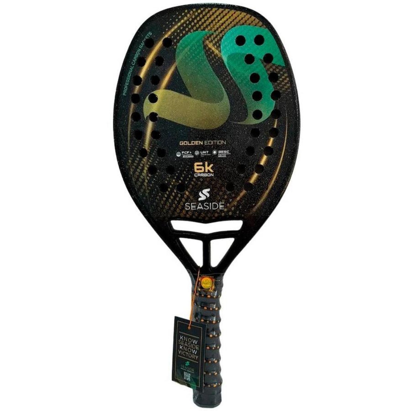 Raquete Beach Tennis Seaside Gold Edition 6k Carbon - Foto 3